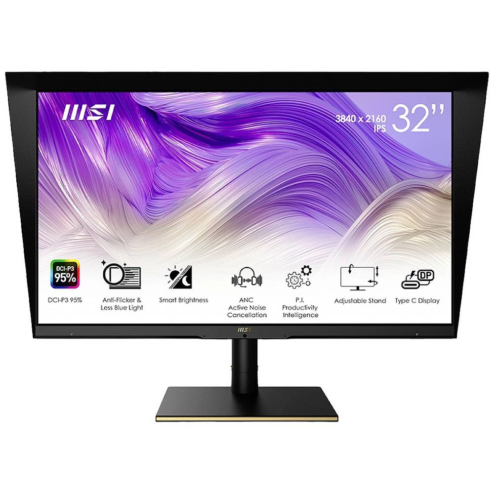 MSI Summit MS321UPDE LED zaslon 81.3 cm (32 palac) Energetska učinkovitost 2021 G (A - G) 3840 x 2160 piksel 4K, UHD 4 m slika
