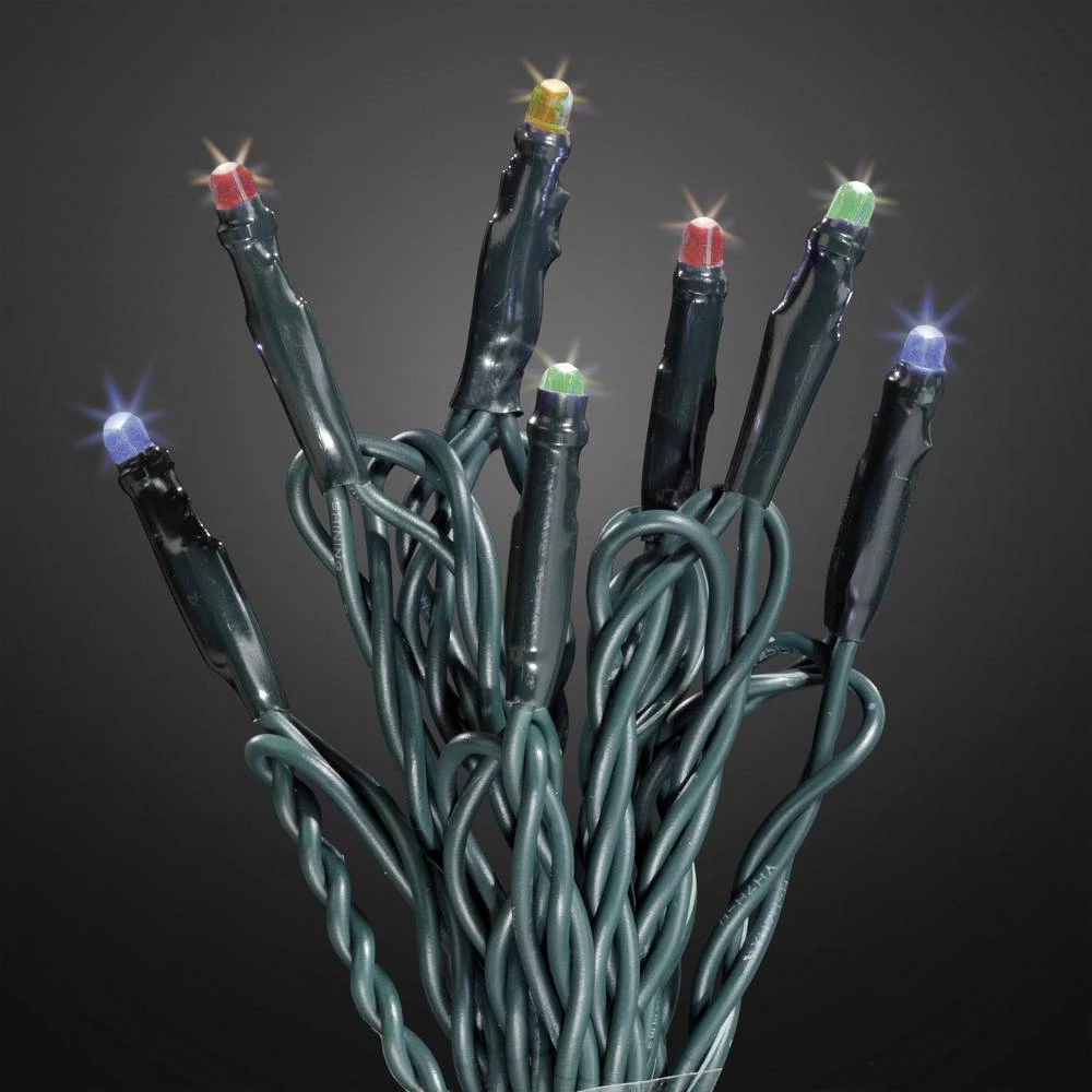 Hellum 522730 Mikro svjetlosni lanac Vani baterijski pogon LED Toplo-bijela Osvjetljena duljina: 7.9 m slika