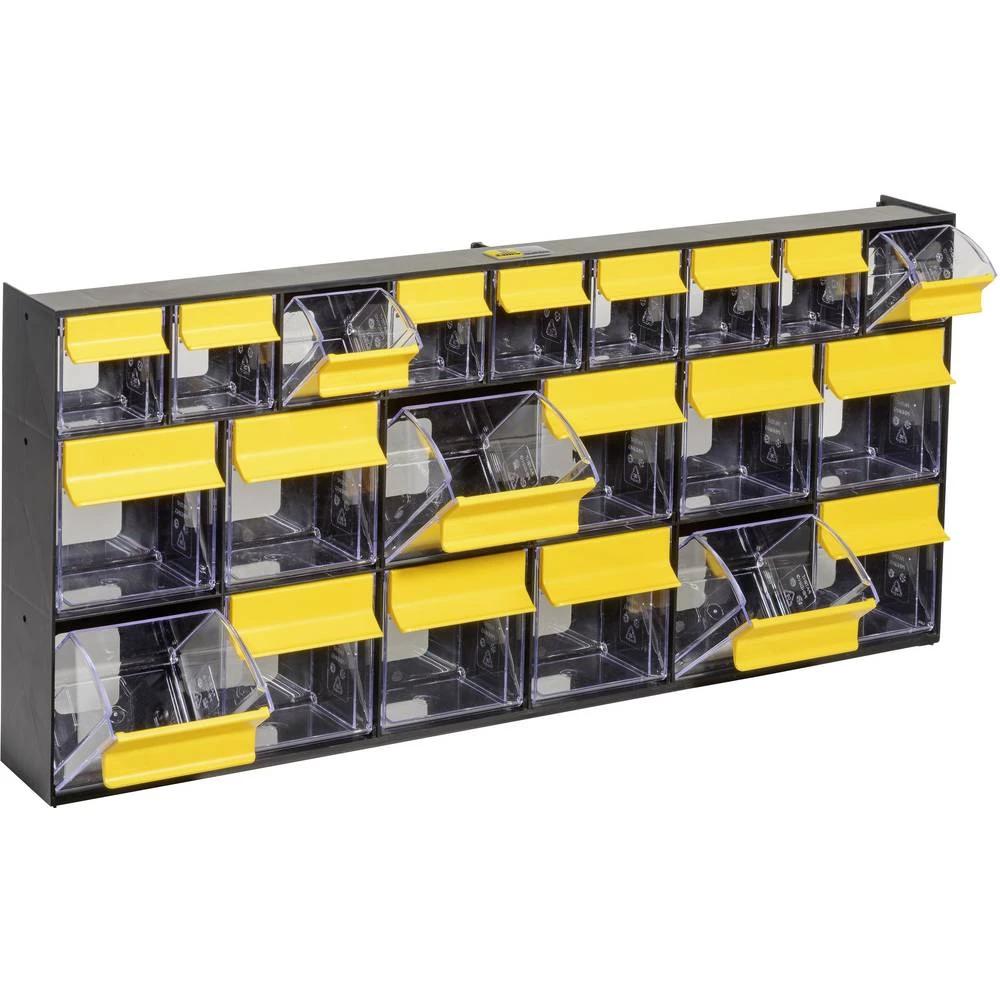Spremnik za sklopive kutije (Š x V x d) 600 x 285 x 93 mm Crna, Žuta, Prozirna Allit VarioPlus ProFlip 6/6/9 464445 1 ST slika