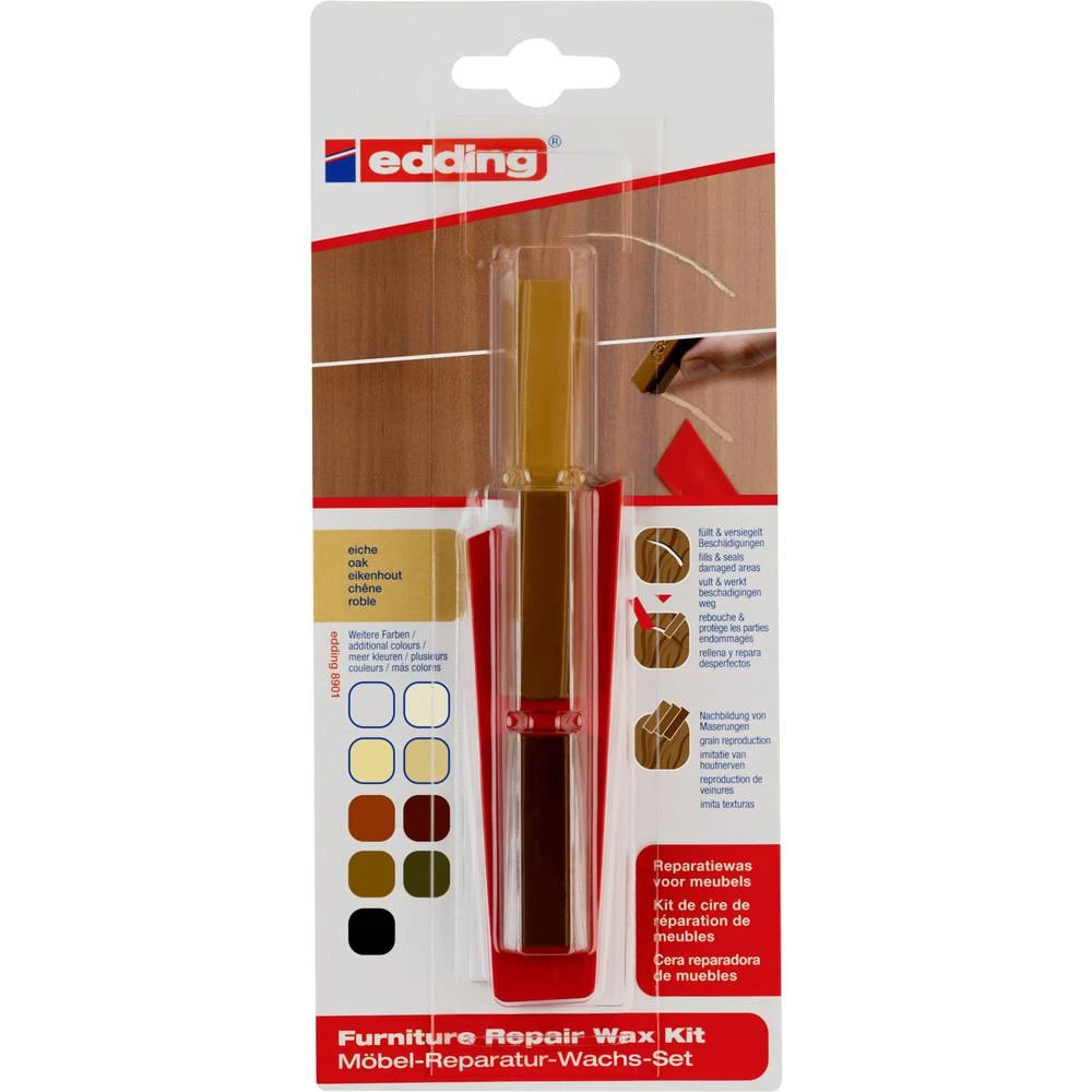Edding 8901 4-8901-1-4604 set voska za popravak namještaja mahagonij slika
