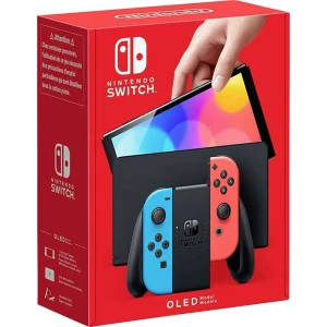 Nintendo Switch OLED konzola 64 GB neonsko-crvena, neonsko-plava