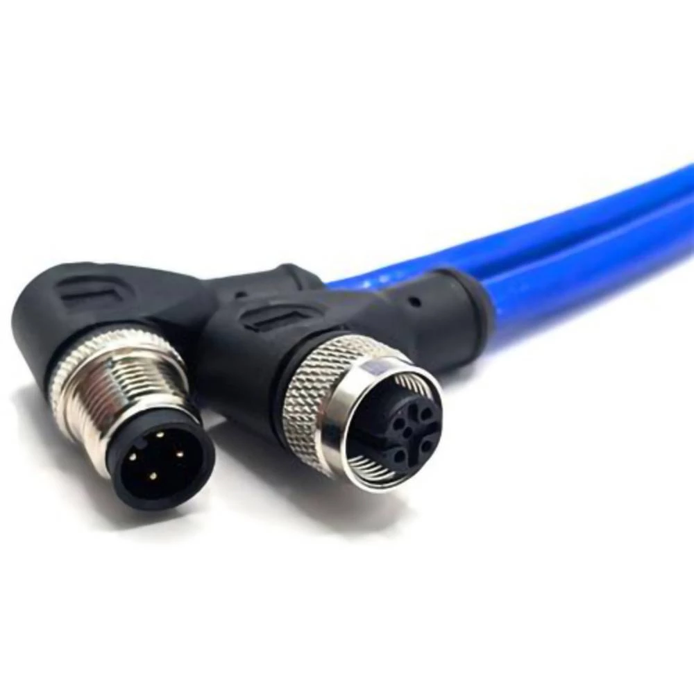 Mueller Electric C4BD81M005 utični konektor za senzor/aktivator M12 kutni muški konektor, ženski konektor, kutni 5 m Bro slika