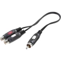 SpeaKa Professional-Audio adapter, muški činč konektor/2x ženski činč konektor slika