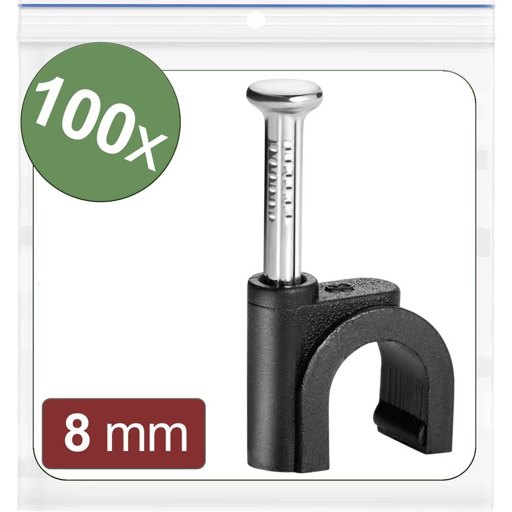 Quadrios 24CA432 kabelske obujmice  24CA432 Snop Ø, područje 5 do 8 mm   crna 100 St. slika