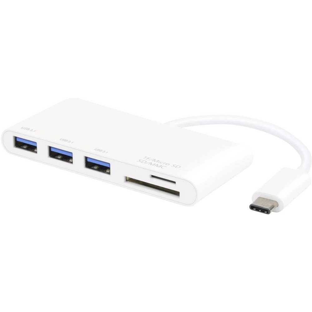 Vivanco CC UC UA3CR USB 3.0 Hub Bijela slika