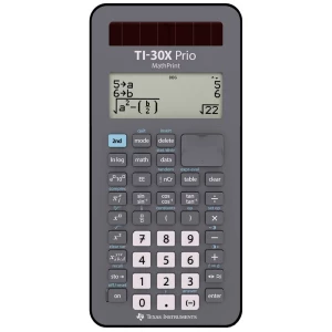 Texas Instruments TI-30X Prio MathPrint™  školski kalkulator crna Zaslon (broj mjesta): 64 baterijski pogon, solarno nap slika