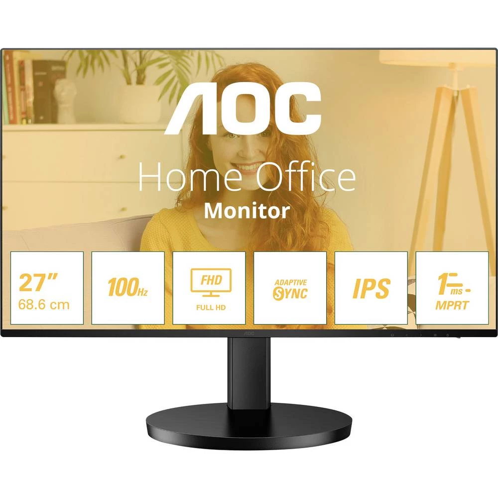 AOC 27B3HA2 LED zaslon Energetska učinkovitost 2021 E (A - G) 68.6 cm (27 palac) 1920 x 1080 piksel 16:9 1 ms utičnica z slika