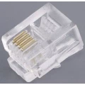BKL Electronic 142144 Modularni konektor 142144 ravni muški konektor Broj pola: 6P6C prozirna 1 St. slika