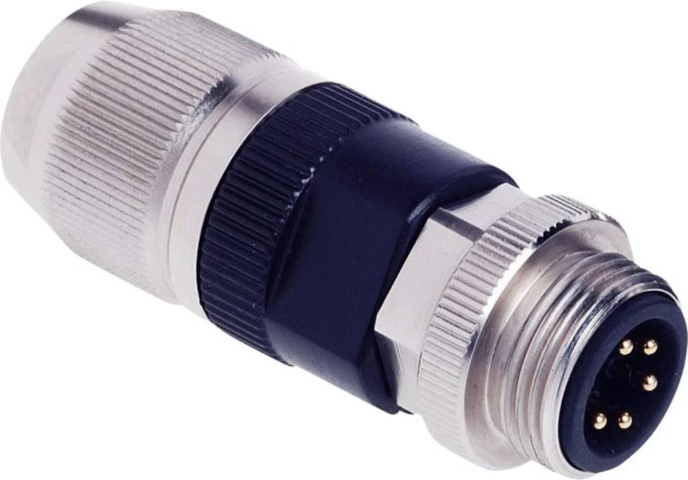 Aktuatorsko-senzorski podatkovni konektor, M12 ravni utikač, broj polova (RJ): 5 Harting 21 04 116 1505 HARAX&reg; 7/8 1 kom. slika