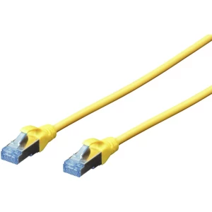 RJ45 mrežni kabel CAT 5e SF/UTP [1x RJ45 utikač - 1x RJ45 utikač] 0.50 m žuti s UL certifikatom slika