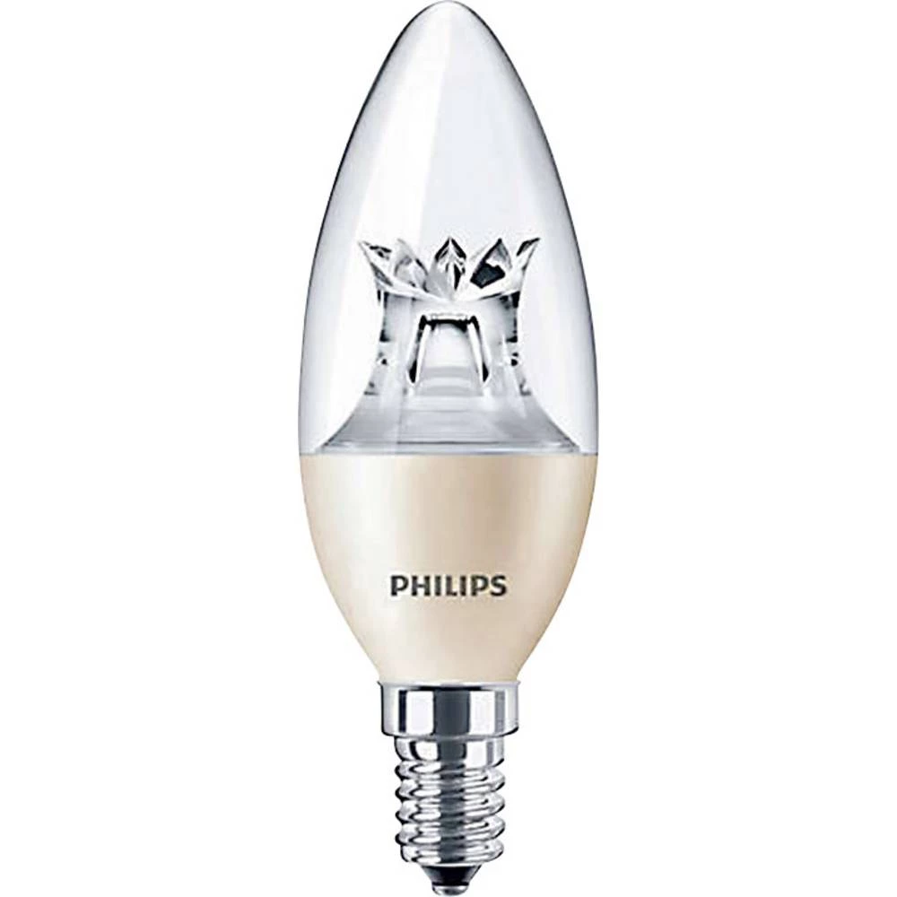 Philips Lighting LED ATT.CALC.EEK A+ (A++ - E) E14 Oblik svijeće 6 W = 40 W Toplo bijela (&Oslash; x D) 38 mm x 113 mm Prigušiva slika