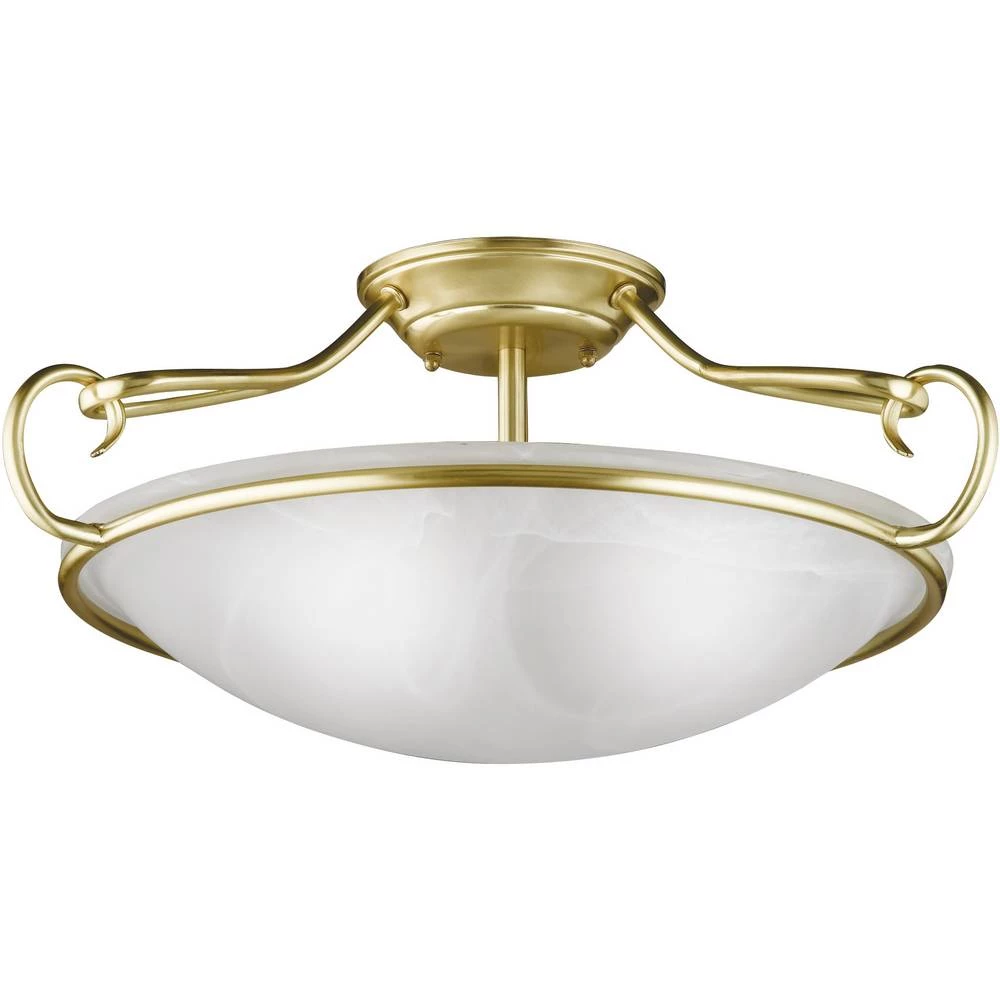 Fischer & Honsel 88973 Como stropna svjetiljka E27 mjedena slika