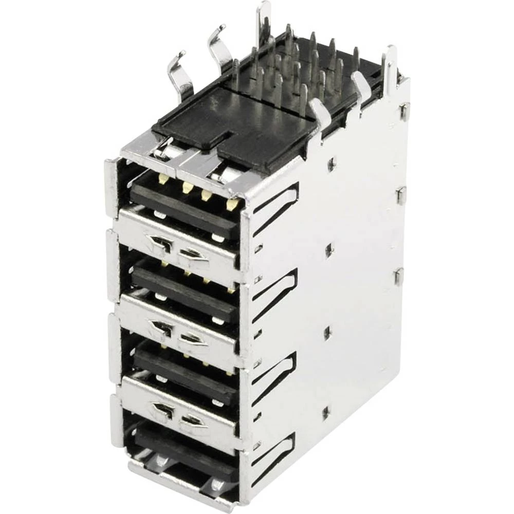 USB-A ugradbena utičnica, horizontalna USBBU4A 4 ulaza econ connect sadržaj: 1 kom. slika