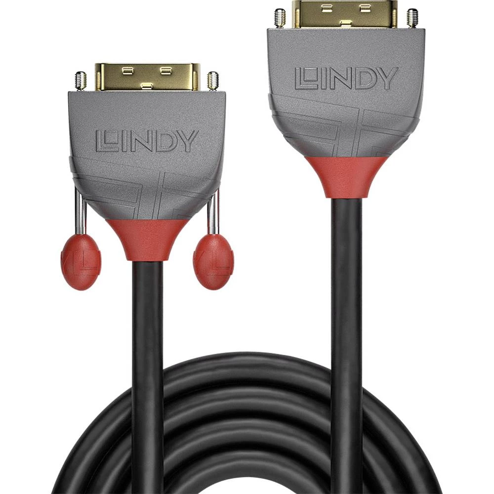 LINDY DVI produžetak DVI-D 24+1-polni utikač, DVI-D 24+1-polna utičnica 3.00 m crna 36233  DVI kabel slika
