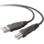 Belkin USB 2.0 Priključni kabel [1x Muški konektor USB 2.0 tipa A - 1x Muški konektor USB 2.0 tipa B] 4.8 m Crna pozlaćeni konta