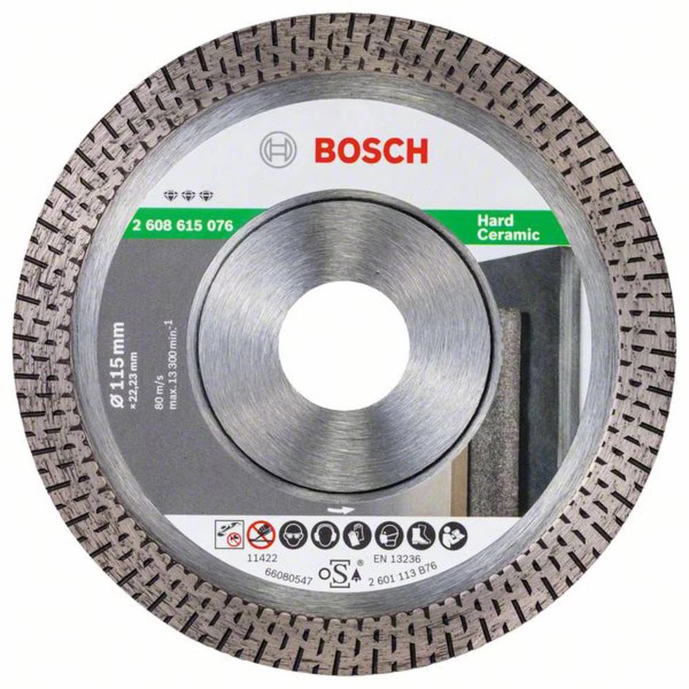 Dijamantna rezna ploča Najbolje za tvrdu keramiku, 115 x 22,23 x 1,4 x 10 mm Bosch Accessories 2608615076 promjer 115 mm 1 ST slika