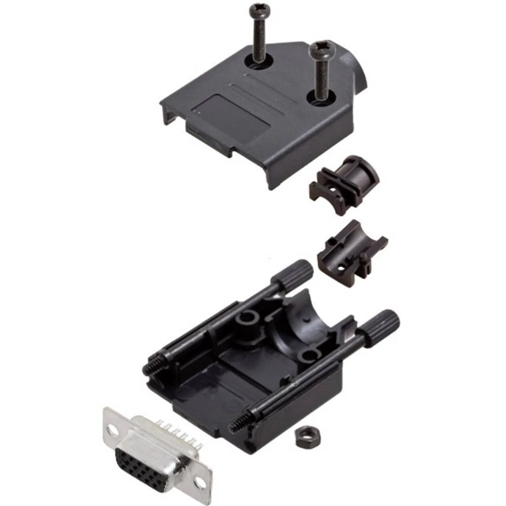 Višestruki ženski konektor D-SUB komplet 180 ° Broj polova: 44 Lemni kup Amphenol 1 ST slika