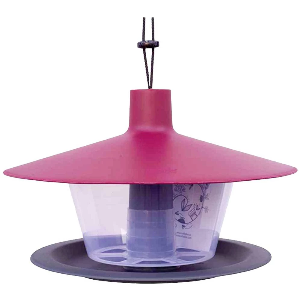 Plastia 1606970194 Hranilica za ptice Finch crvena/antracit kom. slika