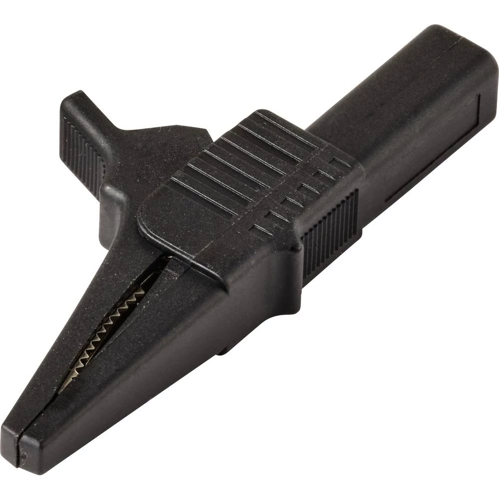 VOLTCRAFT MSK-125 krokodilska stezaljkakratakCAT II 300 V 10 Acrna slika