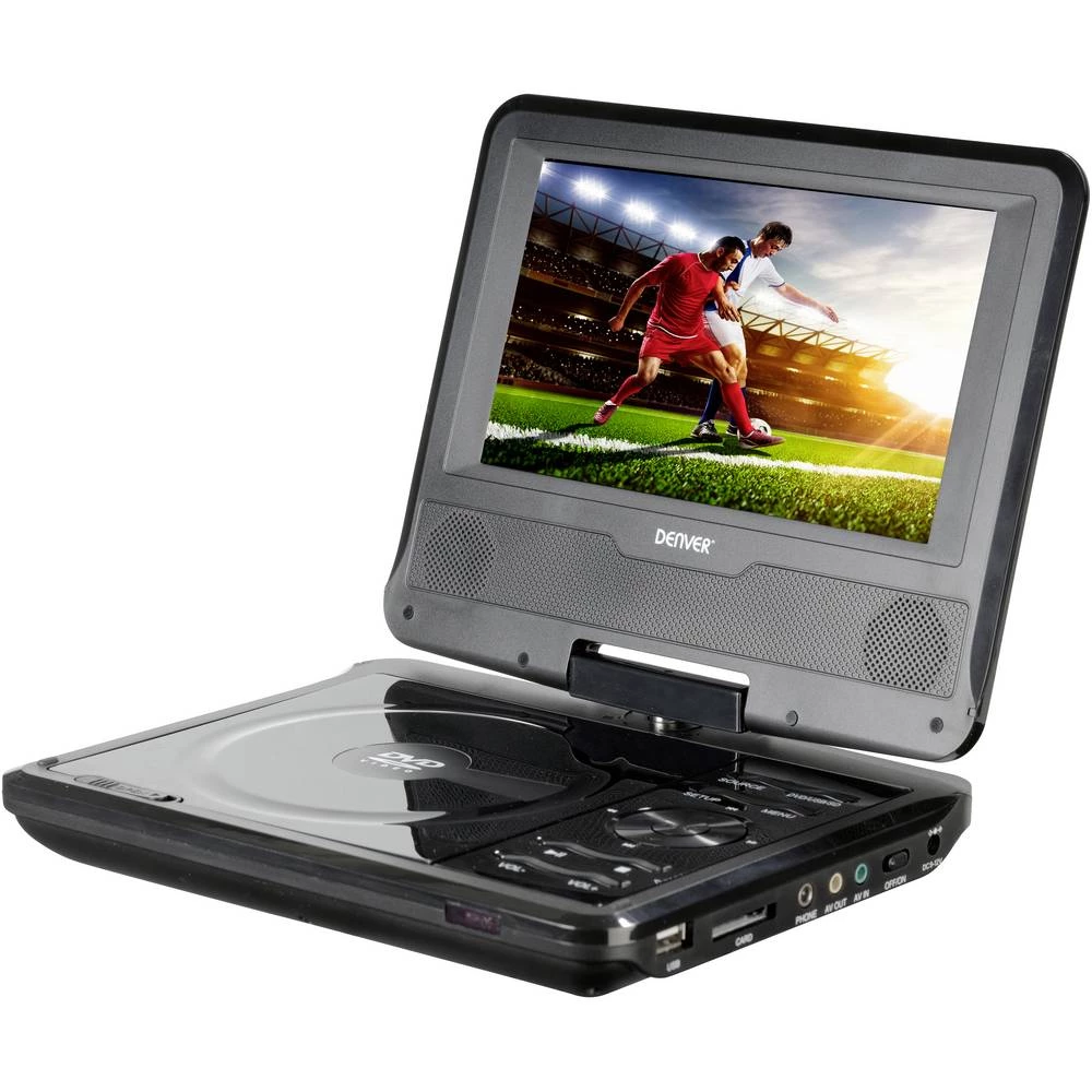 Denver Denver MT-784NB prijenosni DVD player 17.78 cm 7 palac s integriranim DVD playerom, rad na baterije, uklj. 12v a slika