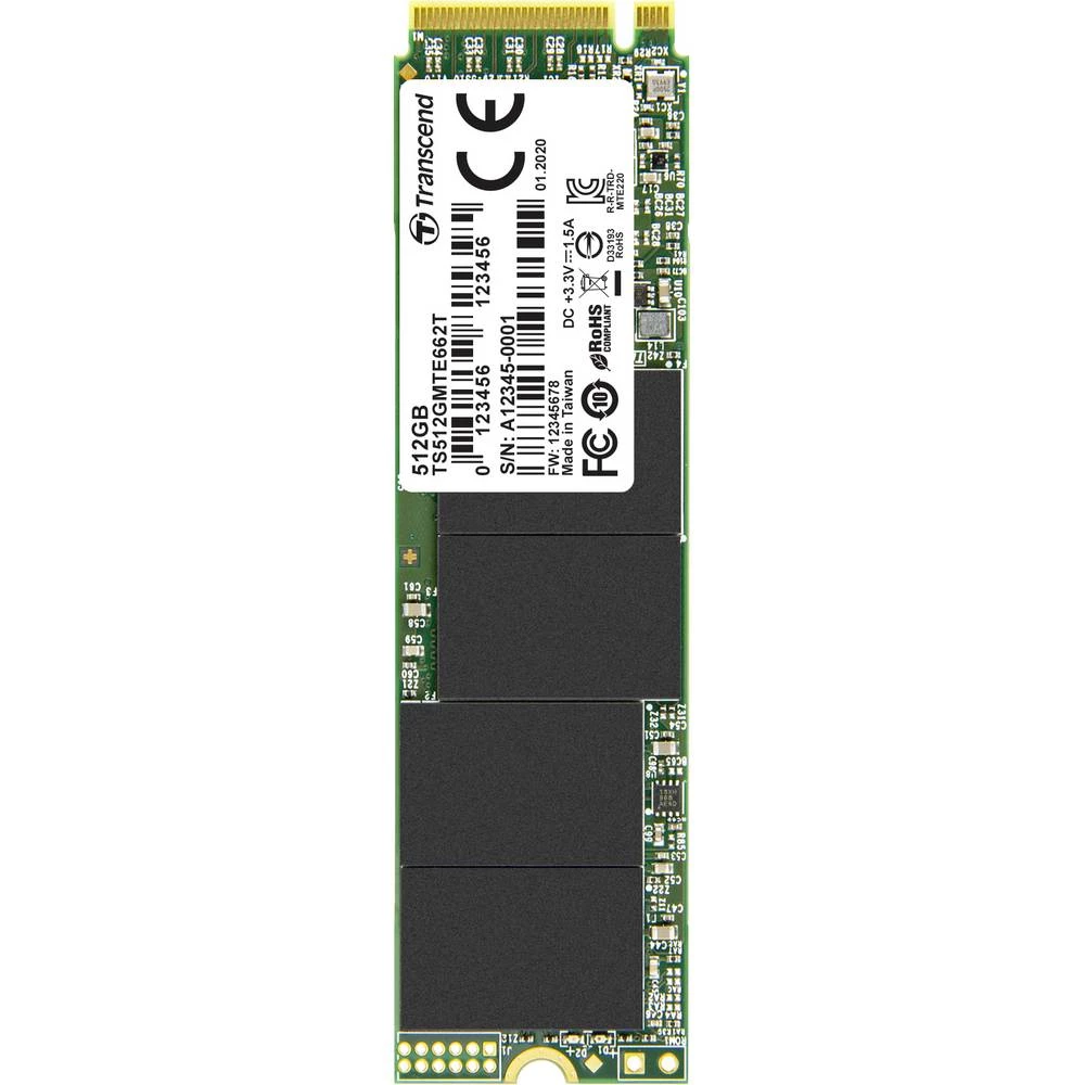 Transcend MTE662T 512 GB unutarnji M.2 PCIe NVMe SSD 2280 PCIe nvme 3.0 x4 maloprodaja TS512GMTE662T slika