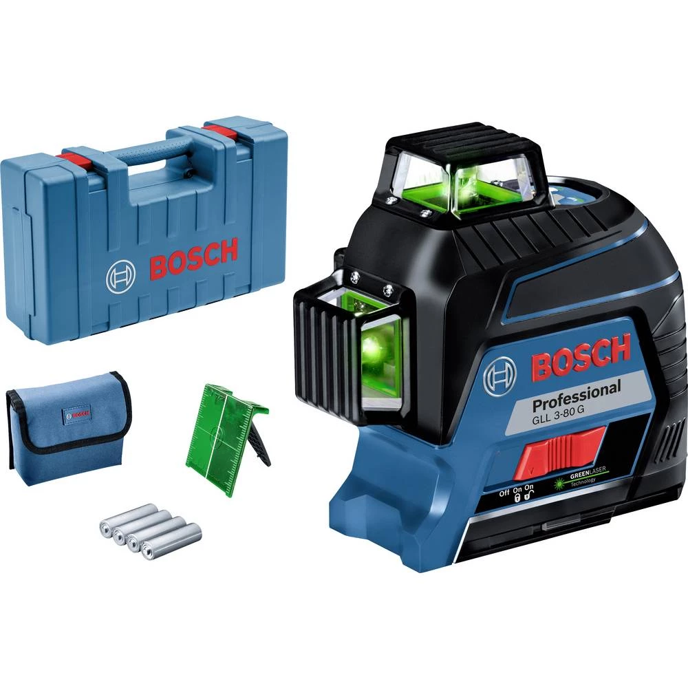 Bosch Professional GLL 3-80 G linijski laser  uklj. torba Raspon (maks.): 120 m slika