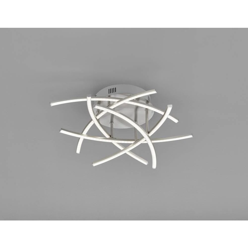 Fischer & Honsel Cross TW 20925 LED stropna svjetiljka nikal (mat), maT-bijela 4 W toplo bijela do neutralno bijela mogućnost prigušivanja, s daljinskim upravljačem slika