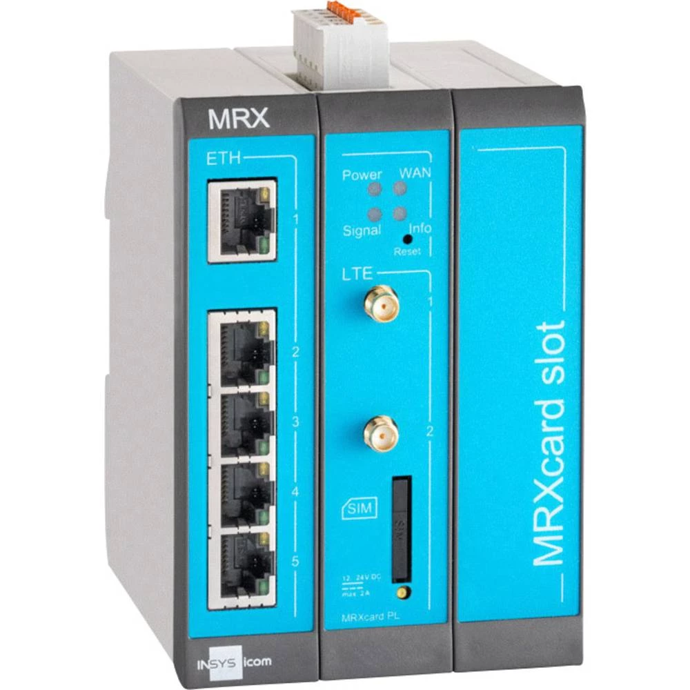 Modularni LTE ruter Insys MRX-3 LTE Ethernet, RS 232, RS 485 12 V/DC, 24 V/DC slika