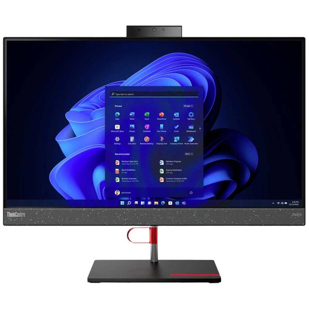 Lenovo All-in-One PC  ThinkCentre Neo50a-24 G3 60.5 cm (23.8 palac)  Full HD Intel® Core™ i5 i5-12450H 8 GB RAM  256 GB SSD Intel UHD grafika     Win 11 Pro  12B800DEGE slika