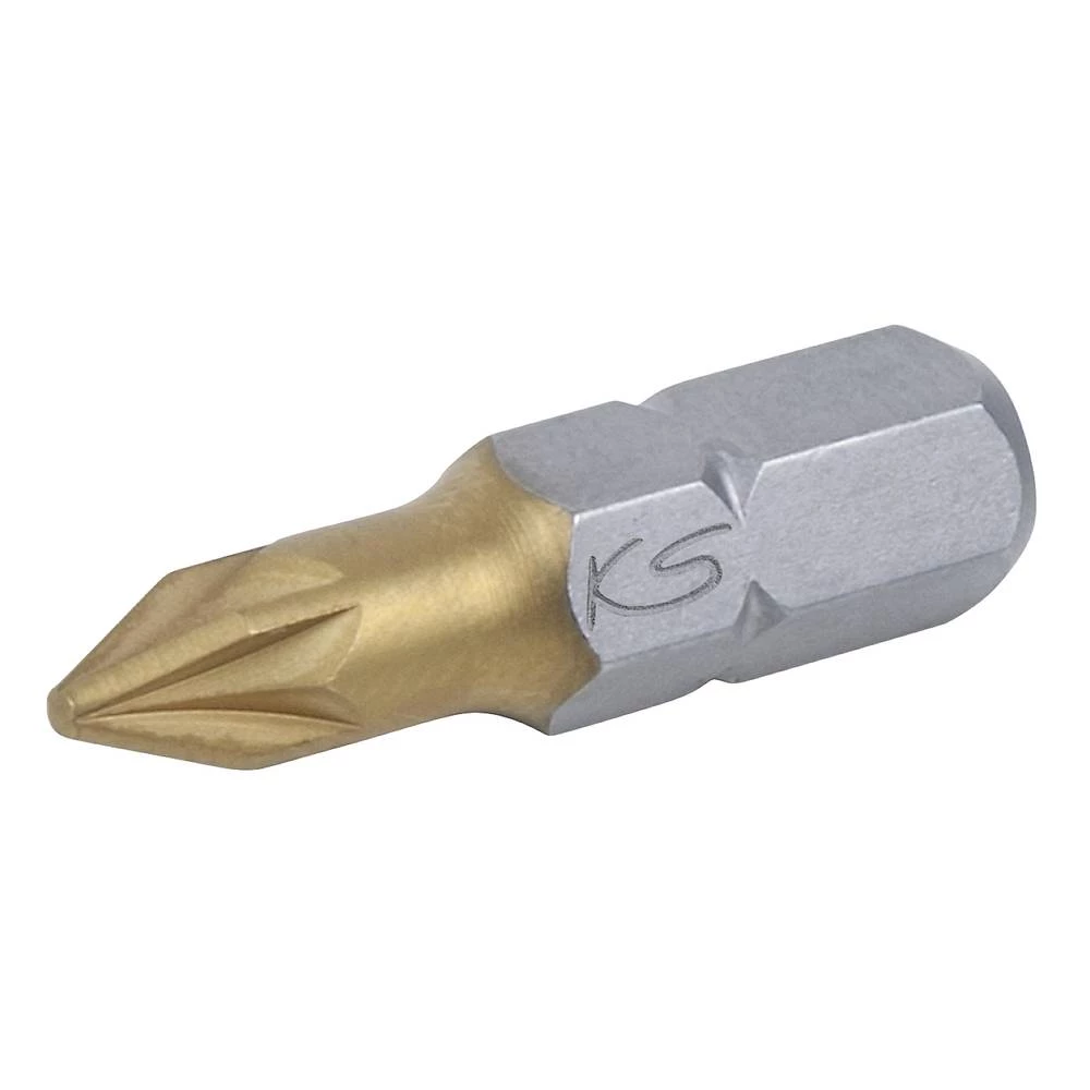 KS Tools 911.2649 9112649 križni bit PZ 1 specijalni čelik presvučen titanom C 6.3 5 St. slika