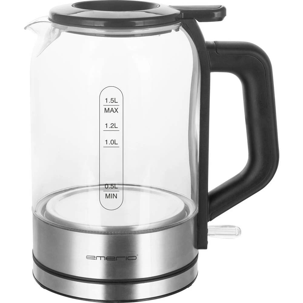 EMERIO WK-122574 kuhalo za vodu bezžičan, bez BPA srebrna, crna slika