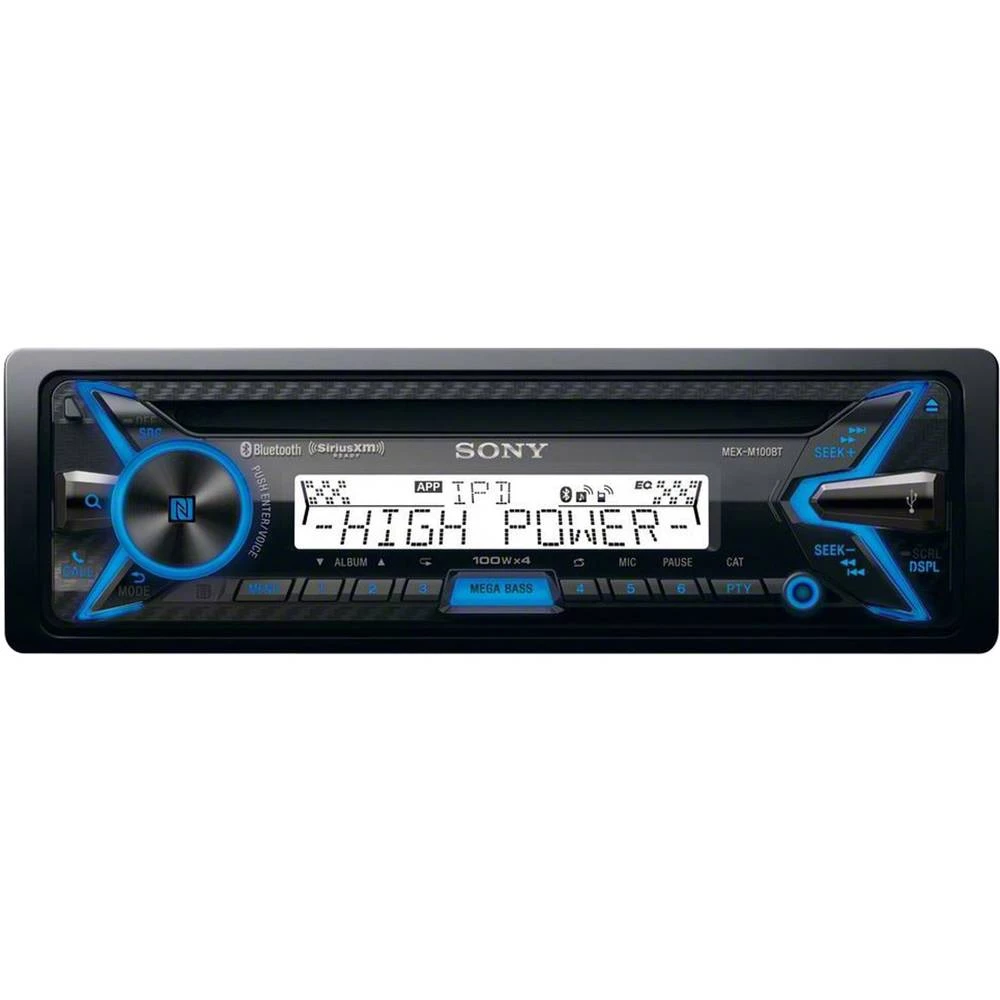 Sony MEX-M100BT Autoradio Sa daljinskim upravljačem, Bluetooth&reg; telefoniranje slobodnih ruku, Zaštiteno od prskanja, Priklju slika