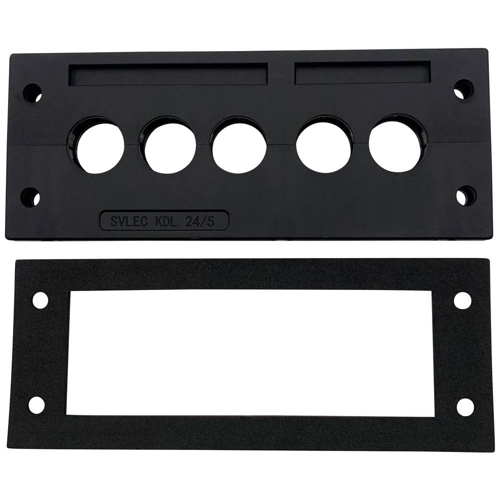 TRU COMPONENTS TC-KDL 24/5 letva sa uvodnicama za usmjeravanje kabela   Stezaljka Ø (maks.) 16 mm  PA crna 1 St.