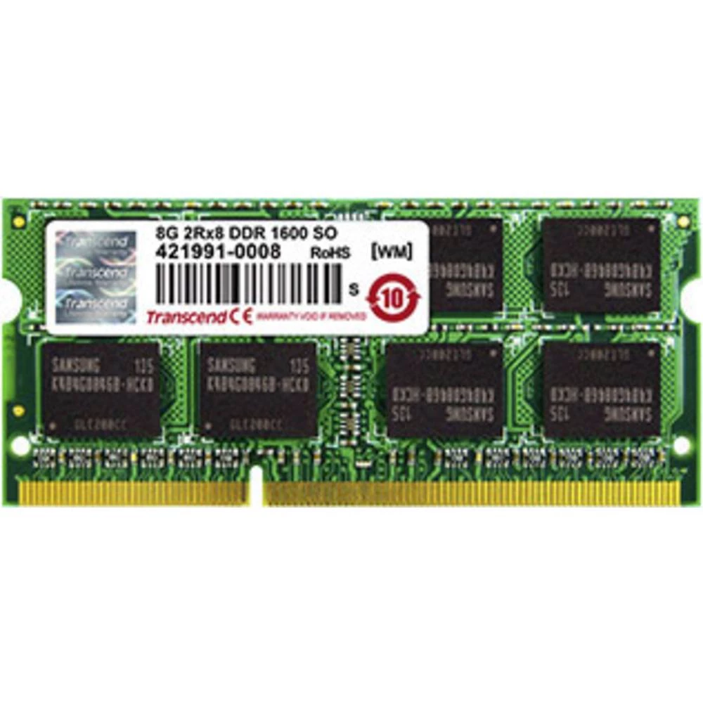 Notebook Memorijski komplet Transcend TS8GJMA424H 8 GB 2 x 4 GB DDR3-RAM 1600 MHz CL11 11-11-11 slika