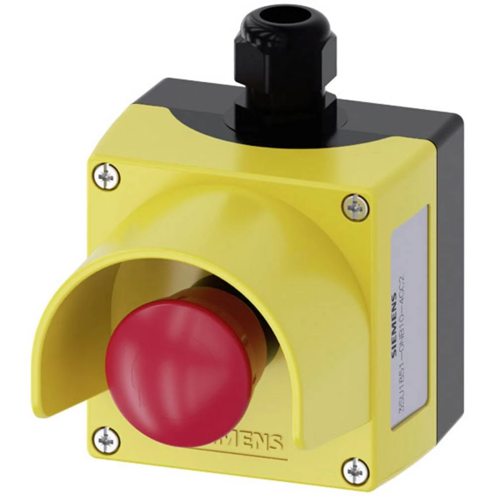 Siemens 3SU1851-0NB10-4GC2 kućište za podnu montažu, sa štitom  1 tipka crvena  otpiranje okretanjem 1 St. slika