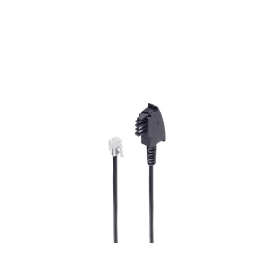 Shiverpeaks telefon priključni kabel [1x muški konektor TAE-F - 1x RJ11-utikač 6p4c] 6 m crna slika