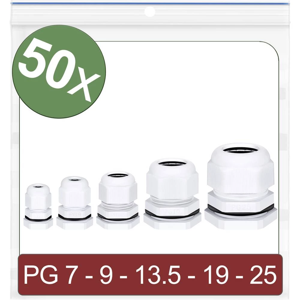 Quadrios 24CA413 kabelska uvodnica    poliamid bijela 50 St. slika