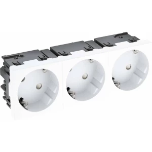 OBO Bettermann 6120503 umetak uređaja 3-dijelna utičnica (Š x V x D) 135 x 45 x 40 mm 1 St. bijela slika