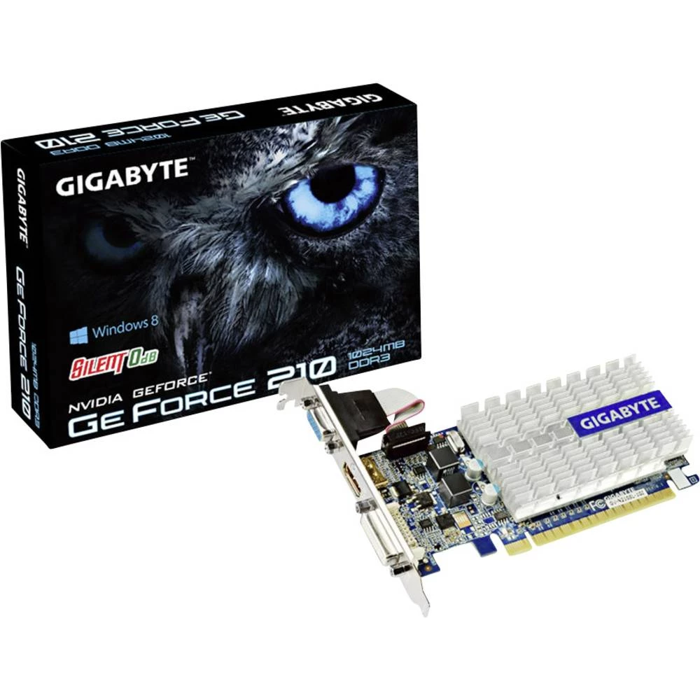 Grafička kartica Gigabyte Nvidia GeForce 210 1 GB DDR3-RAM PCIe x16 HDMI&trade;, DVI, VGA slika