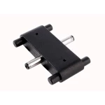 Pribor, konektor Mia ravni, crni, DxŠxV u mm 13,6x37,6x7,6 Deko Light 930160  priključak     crna