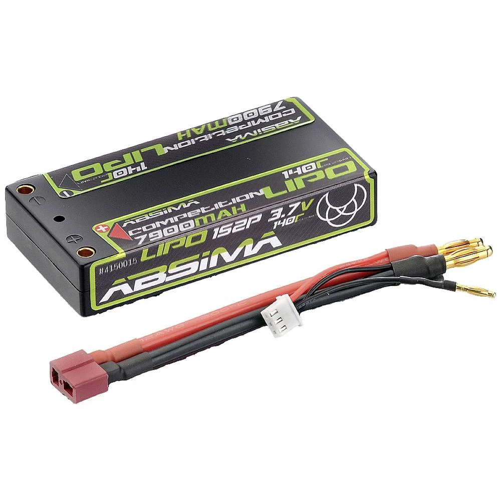 Absima lipo akumulatorski paket za modele 3.7 V 7900 mAh Broj ćelija: 3 140 C tvrdo kućište 4 mm, T-utičnica slika