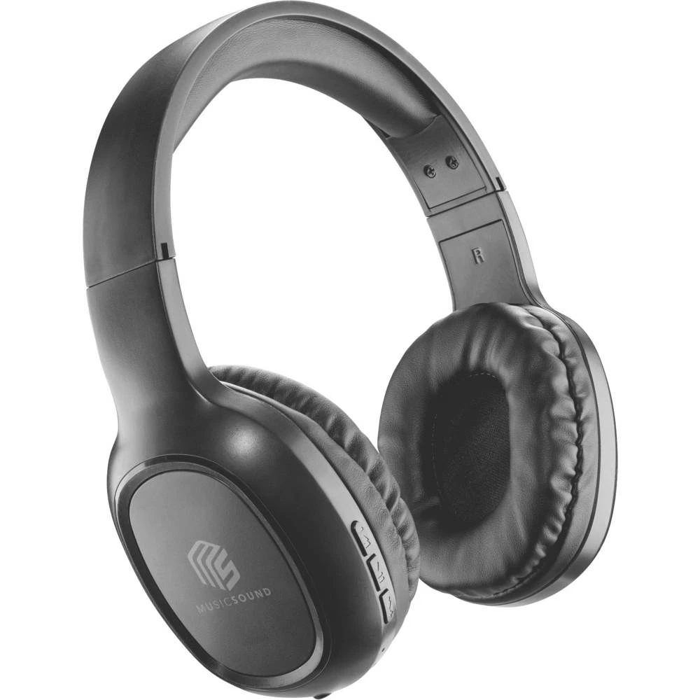 Cellularline On Ear Headset Bluetooth®, bežični, žičani crna kontrola glasnoće, kontrola na dodir slika