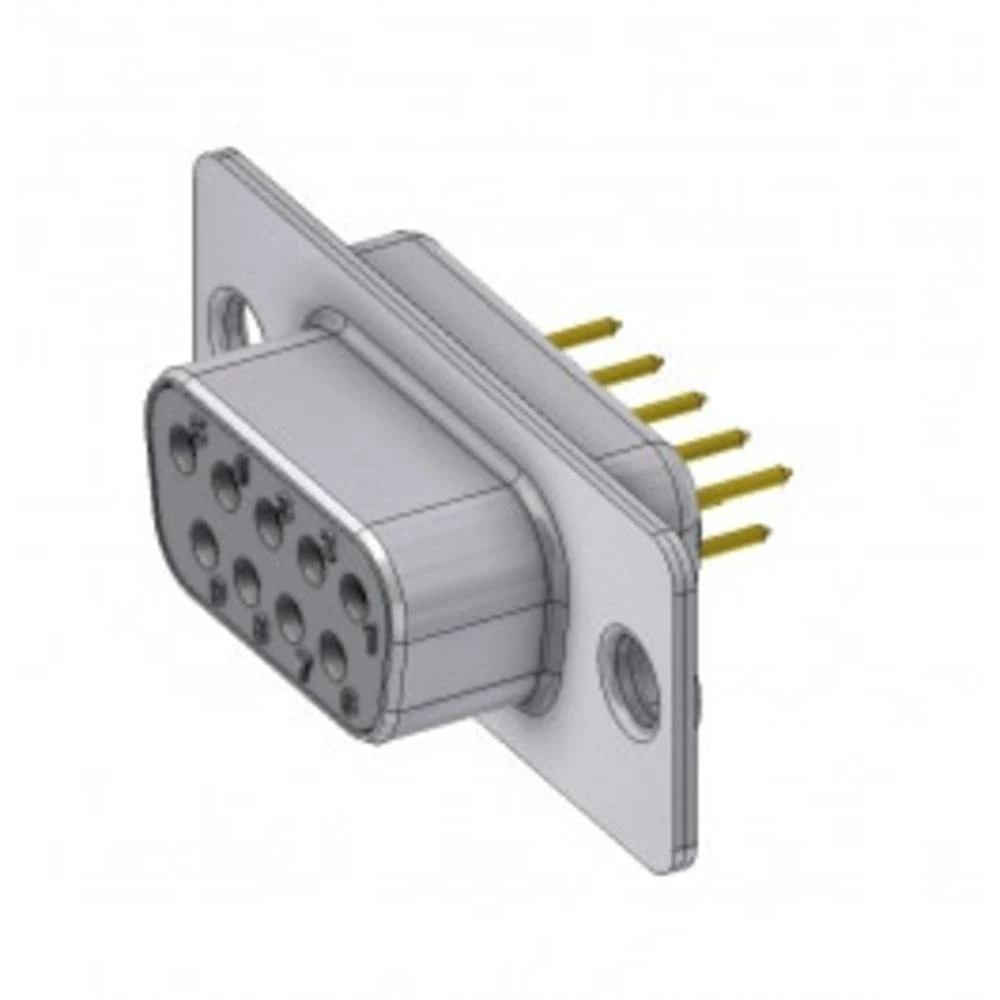 D-SUB priključak 180 ° Broj polova: 9 Lem, Pinovi DELTRON SWISS 1 ST slika