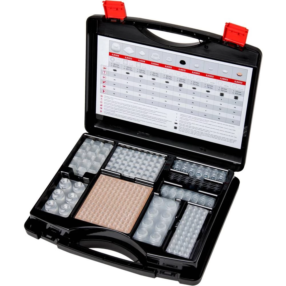 Asortiman nogica za uređaje Prozirna, Crna 3M BUMPON 017 700 ST slika