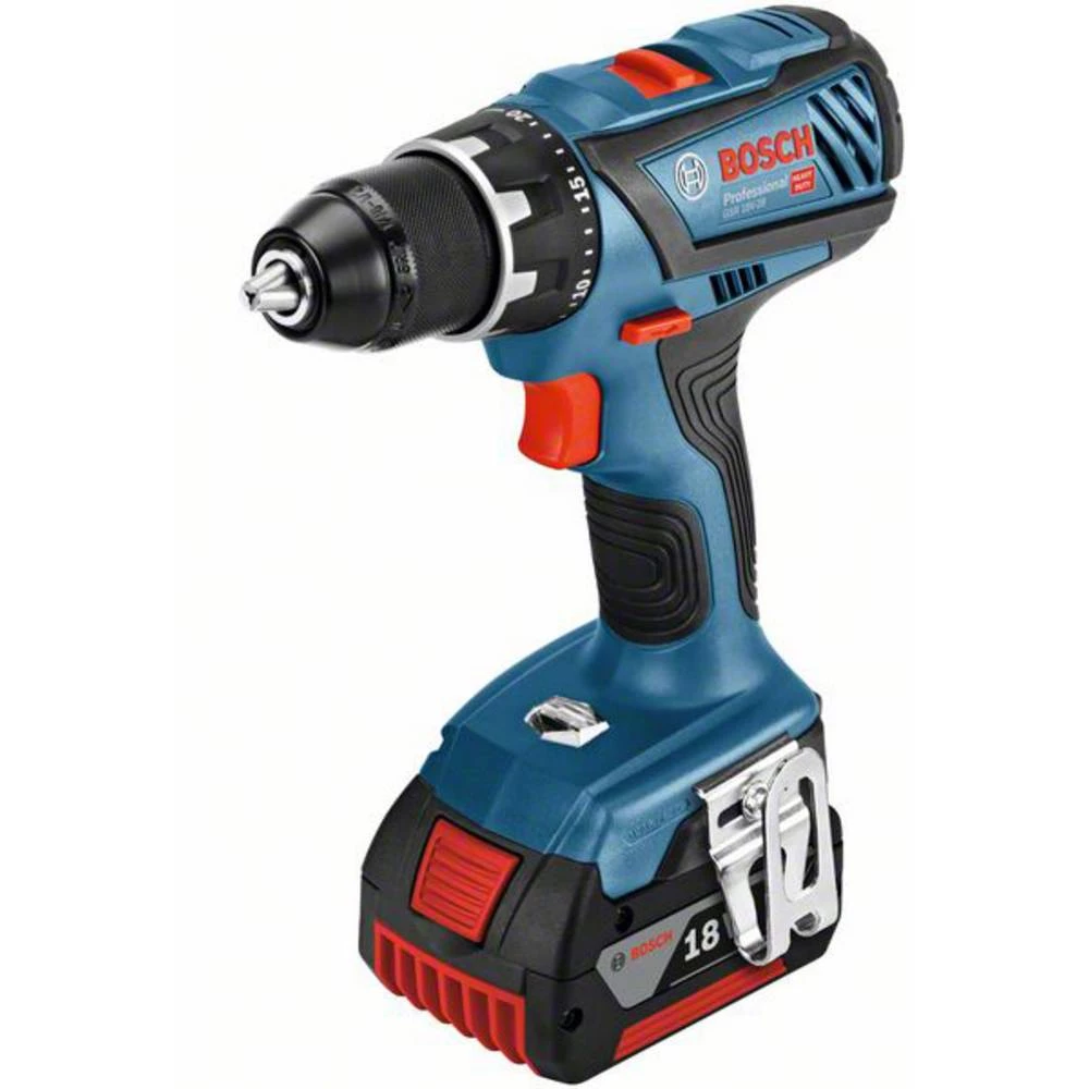 Bosch Professional  0615990M0W akumulatorski čekić za rušenje, akumulatorska bušilica, kutna brusilica  18 V 5 Ah li-ion uklj. baterijski pneumatski čekić, uklj. akumulatorska bušilica-odvija slika