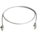 LAN (RJ45) Mreža Priključni kabel CAT 6 U/UTP 5.00 m Siva Vatrostalan, Bez halogena Telegärtner slika