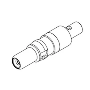 Molex 1731120046 FCT Coaxial Contact, Male, Straight, Solder Cable Termination, 50 Ohms, 1.30µm Gold Plating, for RG-178BU slika