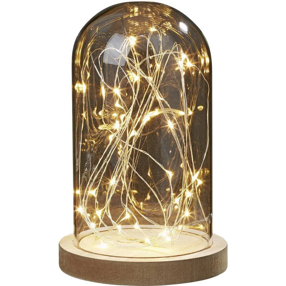 Dekoracijsko svjetlo LED Toplo-bijela Hellum 523713 Prozirna, Drvo slika