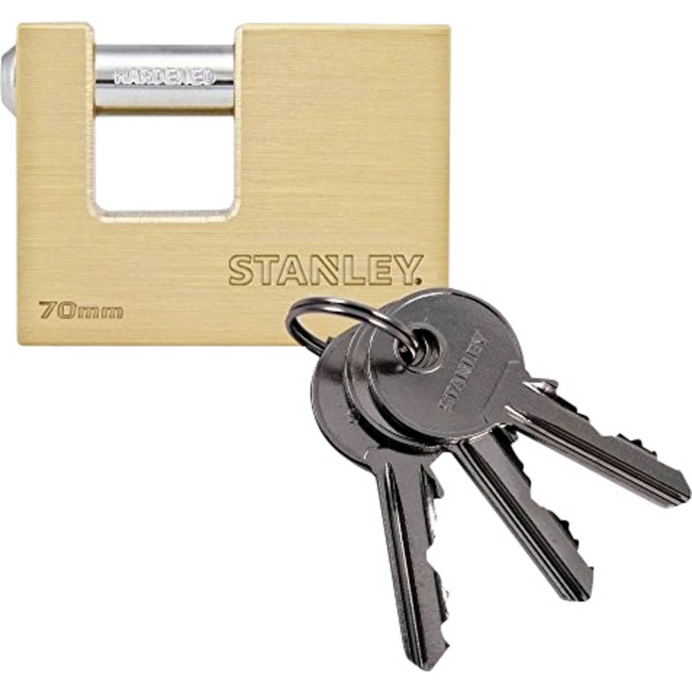 Stanley 81091 371 401 lokot 70 mm    mjedena, čelik zaključavanje s ključem slika