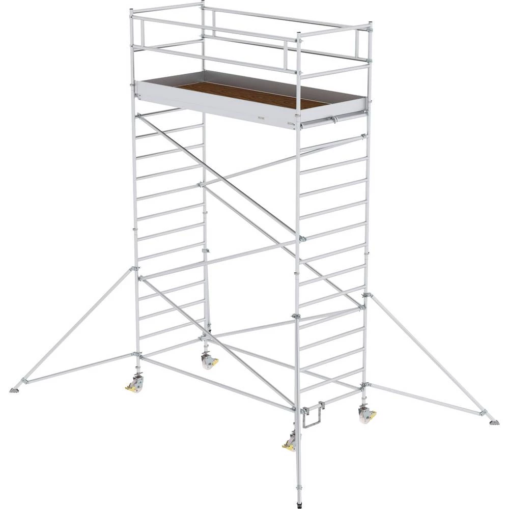 Günzburger Steigtechnik 169435 na roli montaža bez alata Radna visina (maks.): 6.4 m slika